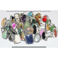 Garnet & Mixed 25 Piece Wholesale Ring Lots 925 Sterling Silver Ring NRL-2341