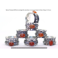 Carnelian 25 Piece Wholesale Ring Lots 925 Sterling Silver Ring NRL-2281
