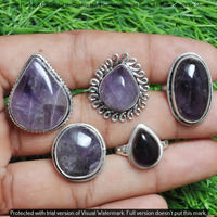 Amethyst 20 Piece Wholesale Ring Lots 925 Sterling Silver Ring NRL-2053