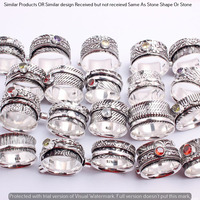 Garnet & Mixed 20 Piece Wholesale Ring Lots 925 Sterling Silver Ring NRL-1764
