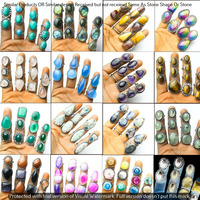 Multi & Mixed 15 Piece Wholesale Ring Lots 925 Sterling Silver Ring NRL-1637
