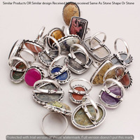 Coral & Mixed 15 Piece Wholesale Ring Lots 925 Sterling Silver Ring NRL-1265