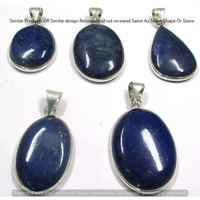 Lapis Lazuli 5 Pcs Wholesale Lot 925 Sterling Silver Plated Jewelry NP-17-320
