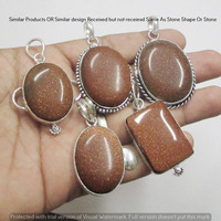 Sunstone 5 Pcs Wholesale Lot 925 Sterling Silver Plated Jewelry NP-17-312