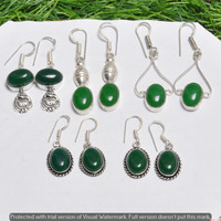 Green Onyx 15 Pair Wholesale Lot 925 Sterling Silver Earring NLE-778