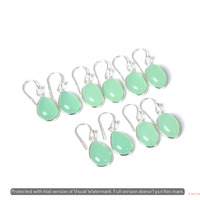 Chalcedony 100 Pair Wholesale Lot 925 Sterling Silver Earring NLE-2689