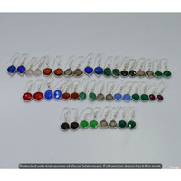 Faceted & Mixed 50 Pair Wholesale Lot 925 Sterling Silver Earring NLE-2390
