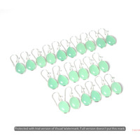 Chalcedony 50 Pair Wholesale Lot 925 Sterling Silver Earring NLE-2385