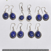 Lapis Lazuli 20 Pair Wholesale Lot 925 Sterling Silver Earring NLE-1070