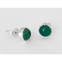 Green Onyx 5 Piece Wholesale Lot 925 Sterling Silver Plated Earring ET-13