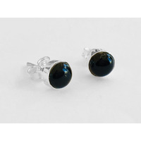 Black Onyx 5 Piece Wholesale Lot 925 Sterling Silver Plated Earring ET-11
