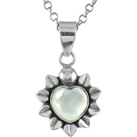 925 Sterling Silver Jewelry !! Breath Of Love Mother Of Pearl Gemstone Silver Jewelry Pendant