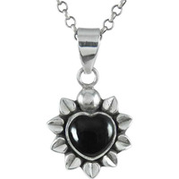 925 Sterling Silver Jewelry !! Easeful Black Onyx Gemstone Silver Jewelry Pendant