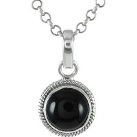 925 Sterling Silver Jewelry !! Melodious Black Onyx Gemstone Silver Jewelry Pendant