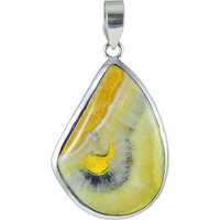 Bloom Fashion Bumble Bee Gemstone Sterling Silver Pendant Jewelry