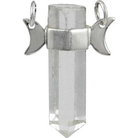 Pretty ! Crystal Gemstone Silver Jewelry Pencil Pendant