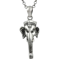 Breathtaking  Ganesha Mouth Sterling Silver Jewelry Pendant
