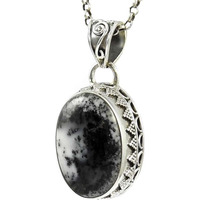 Awesome Style Of!! 925 Silver Dendrite Opal Pendant