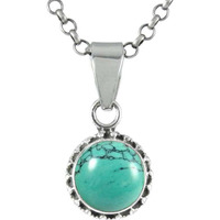 Secret Creation Turquoise Pendant Gemstone Sterling Silver Jewelry