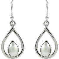 Great!! Pearl 925 Sterling Silver Earrings