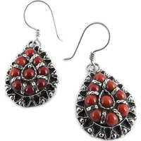 New Design!! 925 Silver Coral Earrings
