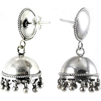 lovable 925 Sterling Silver Jhumka Indian Jewelry