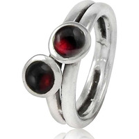 Just Perfect! 925 Sterling Silver Garnet Ring