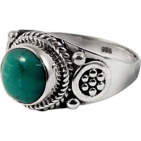 Delicate! 925 Sterling Silver Turquoise Ring