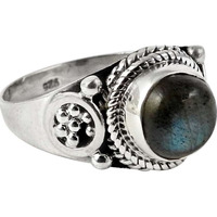 Perfect! 925 Sterling Silver Blue Labradorite Ring