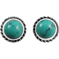 Awesome !! 925 Sterling Silver Turquoise Stud Earrings
