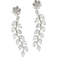 Lady Elegance ! Crystal 925 Sterling Silver Earrings