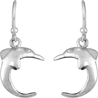 Dolphin Style 925 Sterling Silver Earrings