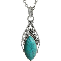 Lilac Kiss!! 925 Sterling Silver Turquoise Pendant
