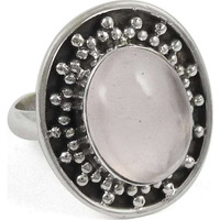 Stunning ! 925 Sterling Silver Rose Quartz Ring