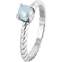 Classy Design! 925 Silver Pearl Ring