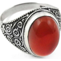 Attractive!! Carnelian 925 Sterling Silver Ring
