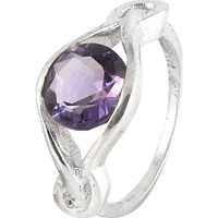 Big Excellent! Amethyst 925 Sterling Silver Ring