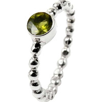Cloud Song! Peridot 925 Sterling Silver Ring
