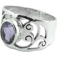 New Fashion Design! Amethyst 925 Sterling Silver Ring