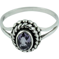 Stylish Design !! Amethyst 925 Sterling Silver Ring