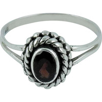 Amazing Design !! Garnet 925 Sterling Silver Ring
