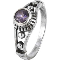 Abstract!! Amethyst 925 Sterling Silver Rings