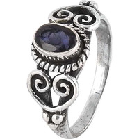 Royal Color !! Iolite 925 Sterling Silver Ring