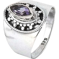 Delicate ! Amethyst 925 Sterling Silver Ring