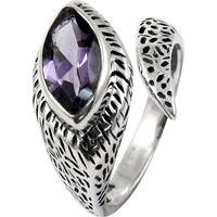 Created ! 925 Sterling Silver Amethyst Ring