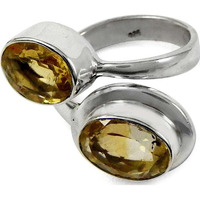 Billowing Clouds! 925 Sterling Silver Citrine Ring