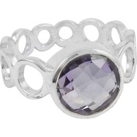 Very Delicate 925 Silver Amethyst Ring