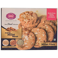 Case of 28 - Karachi Bakery Almond Millet Biscuit - 300 Gm (10.5 Oz)