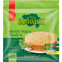 Case of 20 - Garvi Gujarat Methi Bajra Khakra - 7 Oz (200 Gm) [50% Off]