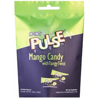 Case of 80 - Pass Pass Pulse Kacha Aam Mango Candy 25 Pc - 100 Gm (3.5 Oz) [Fs]